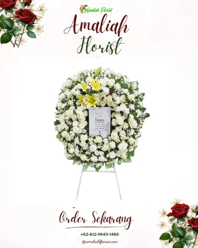 Krans Bunga Duka Cita di Tribuana